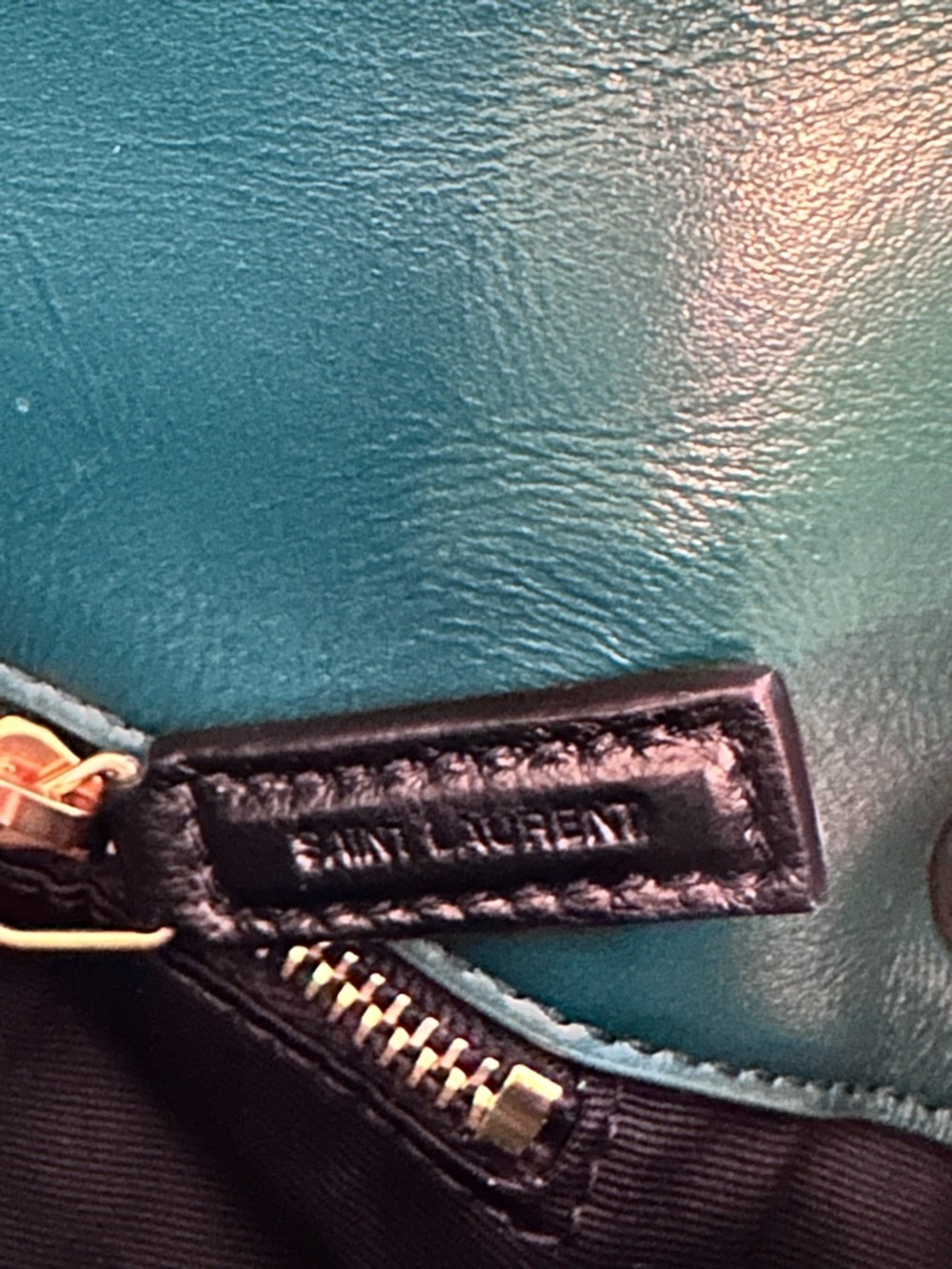 Saint Laurent Velvet Emerald Green Puffer Chain Bag - Picture 8 of 10